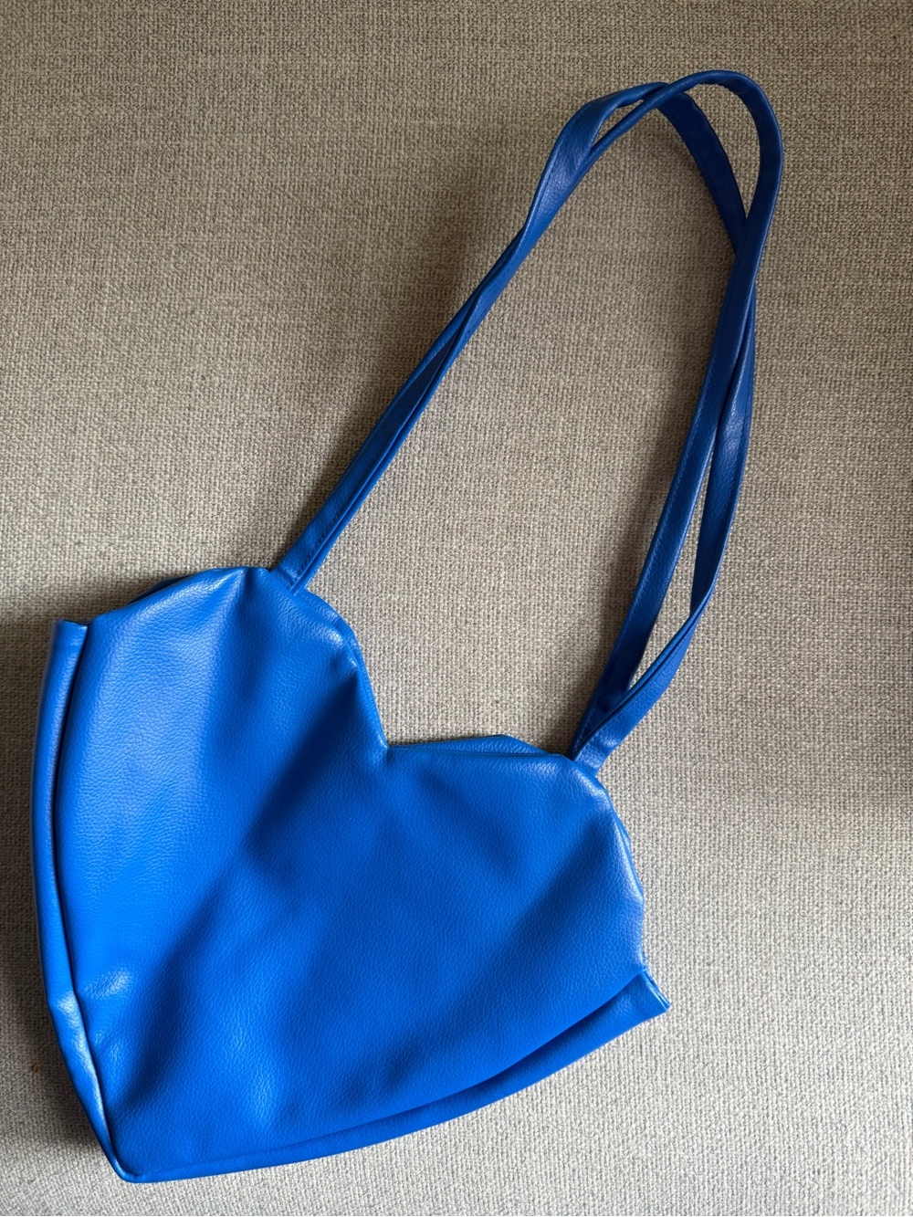 Blue Heart-Shaped Shoulder Bag – Women’s Fashion Tote - Picture 2 of 5